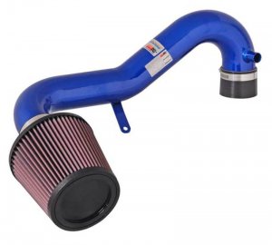 Honda Civic Performance Air Intake - K&N Engineering - Typhoon Short Ram - Blue - 1.7L - `01-`05