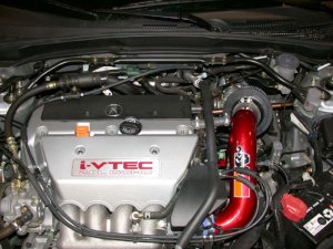 Honda Civic Performance Air Intake - K&N Engineering - Typhoon - Red - 2.0L - `02-`05