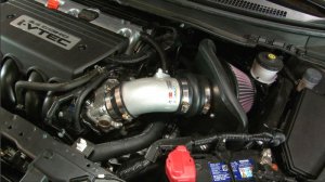 Honda Civic Performance Air Intake - K&N Engineering - Typhoon - Silver - 2.4L - `12-`15
