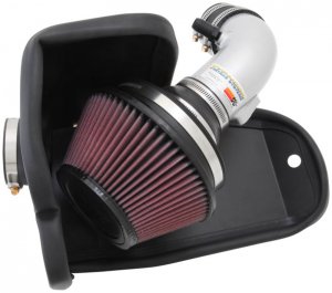 Honda Civic Performance Air Intake - K&N Engineering - Typhoon - Silver - 1.8L L4 - `12-`15