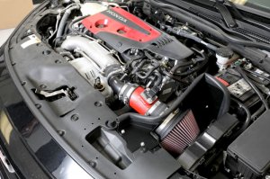 Honda Civic Performance Air Intake - K&N Engineering - Typhoon - Wrinkle Red - L4-2.0L F/I - `17-`18