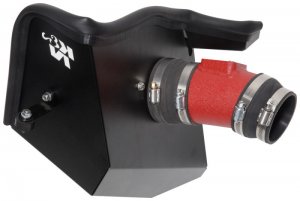 Honda Civic Performance Air Intake - K&N Engineering - Typhoon - Wrinkle Red - L4-2.0L F/I - `17-`18