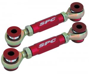 Honda Civic Camber/Toe Bolt Adjuster - Rear - SPC Performance - Pro Series - Polished Aluminum Red - `88-`00