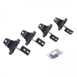 Jeep Wrangler JL Mounting Brackets - Go Rhino - V-Series V3/RB10 Slim/RB20 Slim - Tex. Blk - `18-`22
