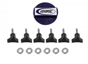 Jeep Wrangler JK Hardtop Screws - Kentrol - Textured Black - `07-`17
