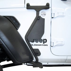 Jeep Gladiator Jack Mount - Front Driver Side - Go Rhino - Exterior Hi-Lift Jack Mount - Textured Black - `18-`20