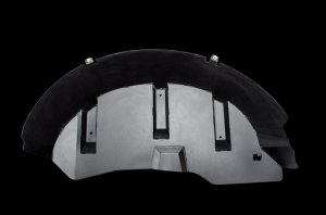 Jeep Wrangler JK Fender Liners - Rear - Go Rhino - Textured - Black - `07-`18