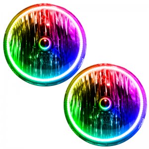 Jeep Wrangler JK Headlight Assemblies - ORACLE Lighting - ColorSHIFT w/ RF Controller - `07-`16