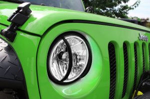 Jeep Wrangler JK Headlight Assembly - ORACLE Lighting - w/ BC1 Controller - ColorSHIFT - `07-`16