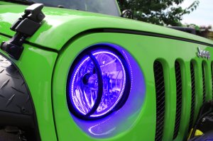 Jeep Wrangler JK Headlight Assembly - ORACLE Lighting - w/ BC1 Controller - ColorSHIFT - `07-`16