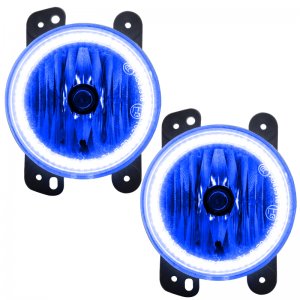 Jeep Wrangler JK Fog Light Halos - ORACLE Lighting - LED - Blue - `07-`09