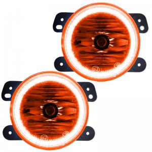 Jeep Wrangler JK LED Fog Light Halos - ORACLE Lighting - Pre-Assembled - Amber - `07-`09