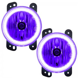 Jeep Wrangler JK Fog Light Halos - ORACLE Lighting - Pre-Assembled LED - UV/Purple - `07-`09