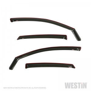 Honda Civic In-Channel Wind Deflector - Westin - Wade - Smoke - `16-`18
