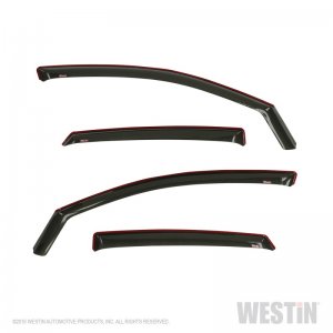 Honda Civic In-Channel Wind Deflector - Westin - Wade - Smoke - `16-`18