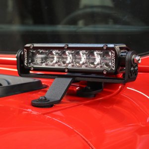 Jeep Gladiator Light Mounts - Windshield Cowl - Go Rhino - XE - Textured Black - `18-`20