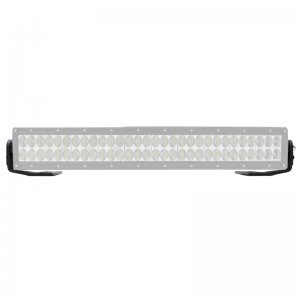 Jeep Gladiator Light Mounts - Center Hood - Go Rhino - 20in Double Row - Textured Black - `18-`20