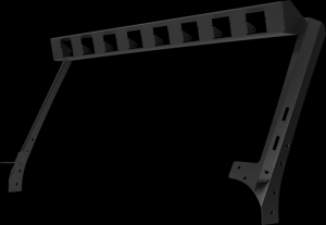 Jeep Wrangler JK Light Mounts - Windshield - Go Rhino - Textured Black - `07-`18