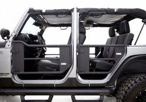 Jeep Wrangler JK Tube Doors - Rampage - Unlimited - Black - `07-`18