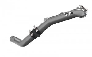 Honda Civic Charge Pipe Kit - K&N Engineering - Aluminum, Reduces air pressure loss - Gunmetal Gray - 1.5L L4 - `22-`24