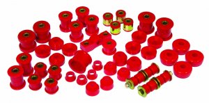 Honda Civic Suspension Bushing Kit - Prothane - TOTAL KIT - Red - `84-`87