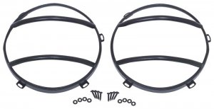 Jeep Wrangler JK Headlight Guard - Kentrol - Textured Black - `07-`18