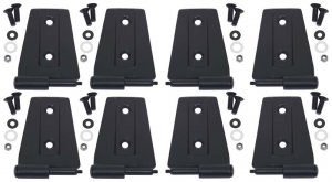Jeep Wrangler JK Door Hinge Set - Kentrol - Textured Black - `07-`18