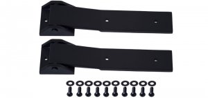 Jeep Wrangler JK Tailgate Hinge Pair - Kentrol - Textured Black - `07-`18