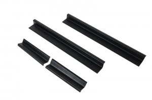 Jeep Wrangler JK Door Sill Plate - Kentrol - Textured Black - `07-`18