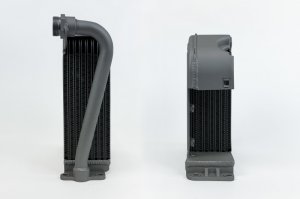 Porsche 911 Engine Oil Cooler - CSF - OEM+ / High-Performance recreation of the original Behr - Titanium - `70-`76