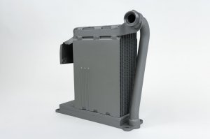 Porsche 911 Engine Oil Cooler - CSF - OEM+ / High-Performance recreation of the original Behr - Titanium - `70-`76