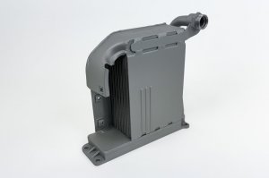 Porsche 911 Engine Oil Cooler - CSF - OEM+ / High-Performance recreation of the original Behr - Titanium - `70-`76