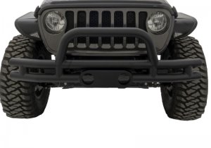 Jeep Gladiator Bumper - Front - Rampage - Double Tube with Hoop - Black - `20-`21