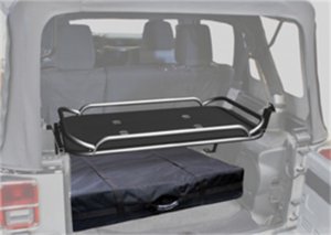 Jeep Wrangler JK Storage Rack - Rear - Rampage - Black - `07-`18