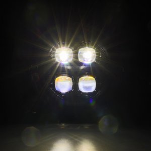 Jeep Gladiator Headlights - AlphaRex - NOVA-Series LED Projector - Black - `18-`24