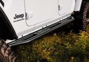 Jeep Gladiator Side Steps - Rampage - TrailCrawler - Black - `20-`22