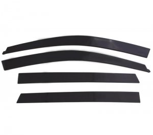 Honda Civic Ventvisor Low Profile Deflectors - Side - AVS - Low Profile, Outside Mount, 4pc - Smoke - `16-`18