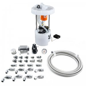 Honda Civic Fuel Pump - DeatschWerks - DW400 Pump Module + Return Kit w/PTFE Fuel Lines - K20 - `06-`11