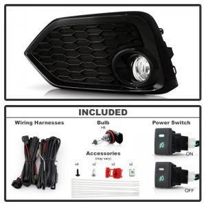 Honda Civic Fog Light - SPYDER - Clear - `16-`17