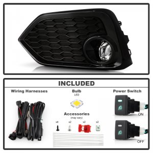 Honda Civic Fog Lights - SPYDER - OEM LED - Clear - `16-`17