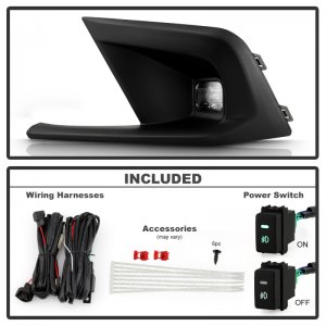 Honda Civic Fog Lights - SPYDER - OEM Full LED, w/ Switch - Clear - `22-`23