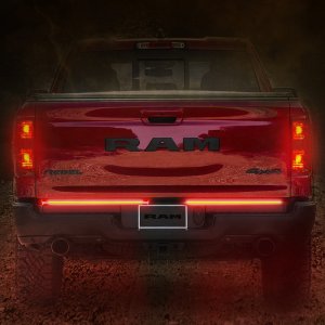Jeep Wrangler JL Blade Tailgate Light Bar - Putco - 18 in. Split Light Blade Direct Fit Kit - Red/Amber/White - `18-`22