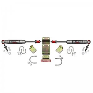 Jeep Wrangler JL Steering Damper Kit - Skyjacker - Dual - Silver - 2018