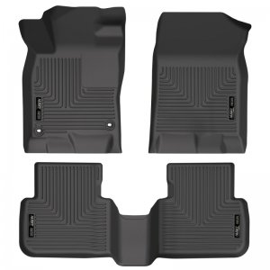 Honda Civic Floor Liners - Front & 2nd Seat - Husky Liners - WeatherBeater - Black - 2022+