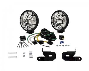 Jeep Gladiator Light Mounts - A-Pillar - KC HiLiTES - Apollo Pro Halogen 6in Spot - Black - `20-`23