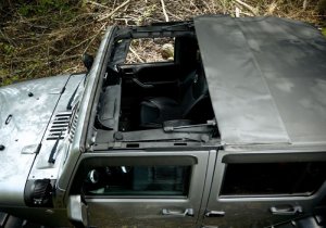 Jeep Wrangler JK Frameless Soft Top - Rampage - Trailview - Black Diamond - `07-`18