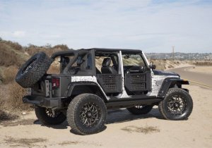 Jeep Wrangler JK Frameless Soft Top - Rampage - Trailview - Black Diamond - `07-`18