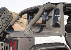 Jeep Wrangler JK Frameless Soft Top - Rampage - Trailview - Black Diamond - `07-`18