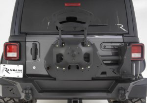 Jeep Wrangler JL Tire Carrier - Rear - Rampage - Modular - Black - `18-`21