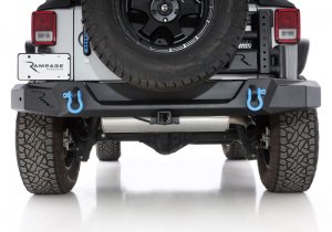 Jeep Wrangler JK Trailguard Rear Bumper - Rear - Rampage - Black - `07-`18